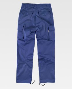 Hose mit Verstärkung an Po und Knien, ohne elastische Taille, Azulina mit mehreren Taschen