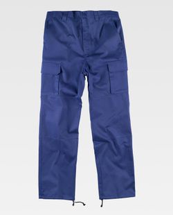 Hose mit Verstärkung an Po und Knien, ohne elastische Taille, Azulina mit mehreren Taschen