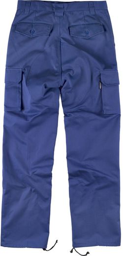 Hose mit Verstärkung an Po und Knien, ohne elastische Taille, Azulina mit mehreren Taschen