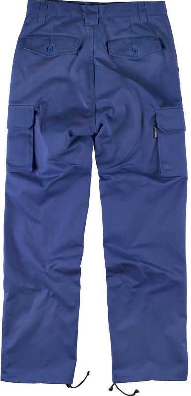 Hose mit Verstärkung an Po und Knien, ohne elastische Taille, Azulina mit mehreren Taschen