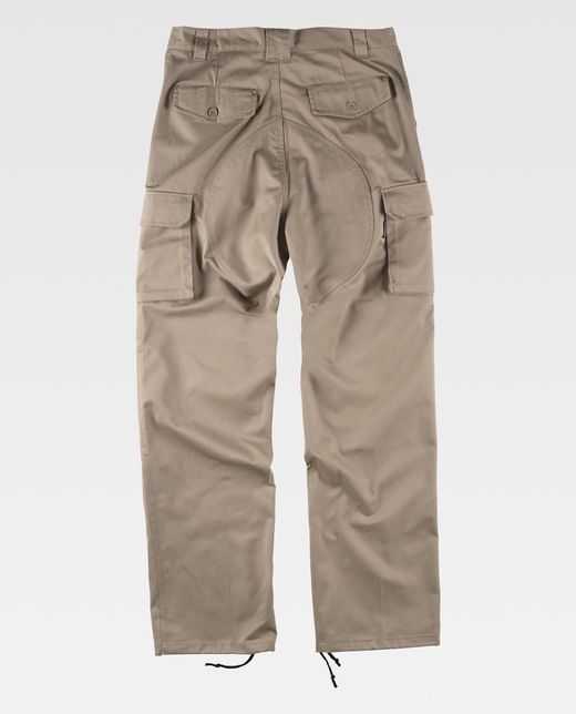 Pantalón con refuerzos en culera y rodillas Beige