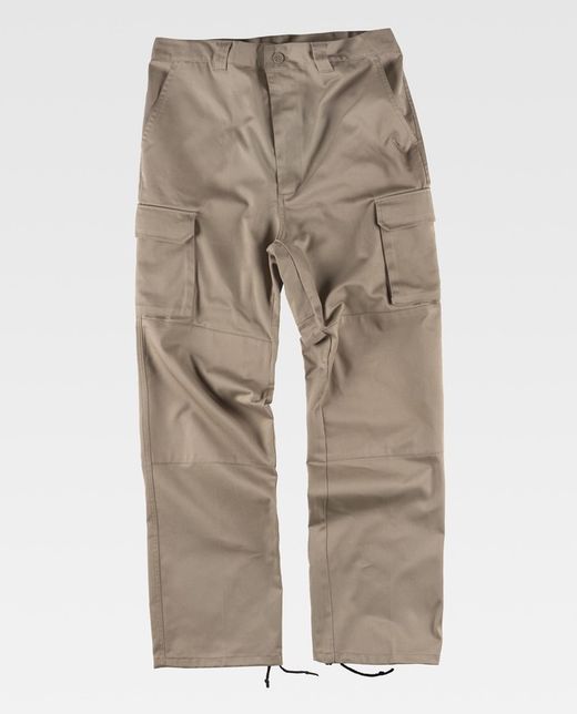 Pantalón con refuerzos en culera y rodillas Beige