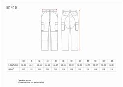 Pantalón con refuerzos en culera y rodillas Marino