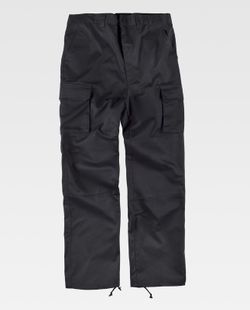 Pantalón con refuerzos en culera y rodillas Negro