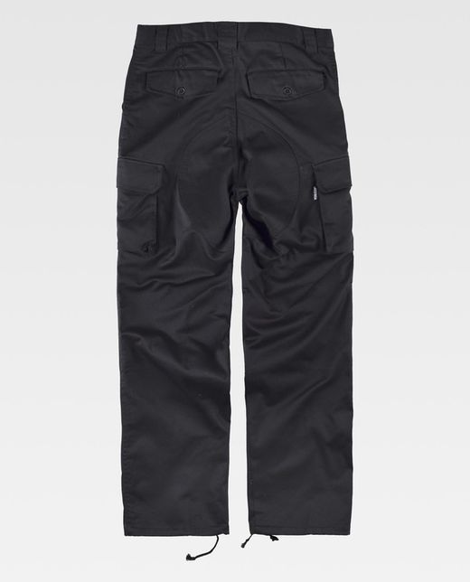 Pantalón con refuerzos en culera y rodillas Negro