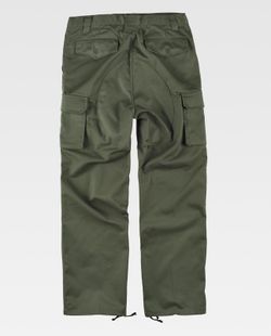 Pantalón con refuerzos en culera y rodillas Verde Kaki