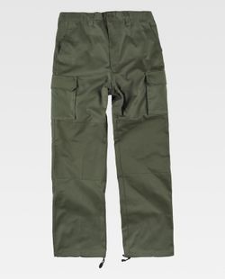 Pantalón con refuerzos en culera y rodillas Verde Kaki
