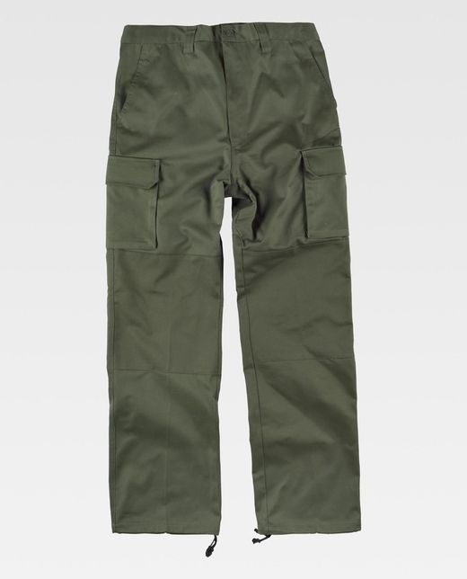 Pantalón con refuerzos en culera y rodillas Verde Kaki