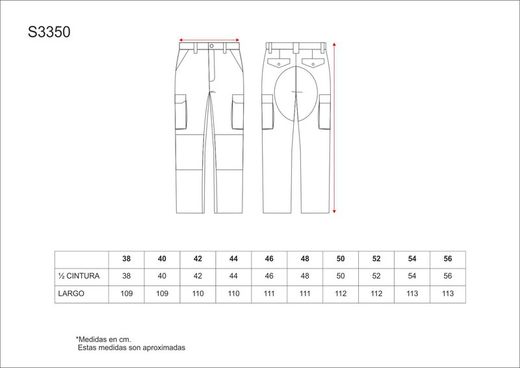 Camouflage-Hose mit Verstärkung und Camouflage mit mehreren Taschen