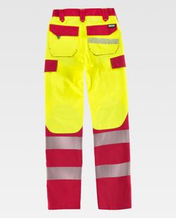 Pantalon de color Amarillo A.V.+Rojo | Fluor