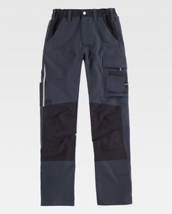 Pantalon de color Gris+Negro