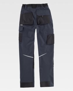 Pantalon de color Gris+Negro
