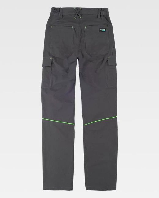 Pantalón de color Gris+Verde Flúor | FUTURE
