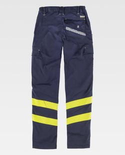 Pantalon de color Marino+Amarillo A.V.