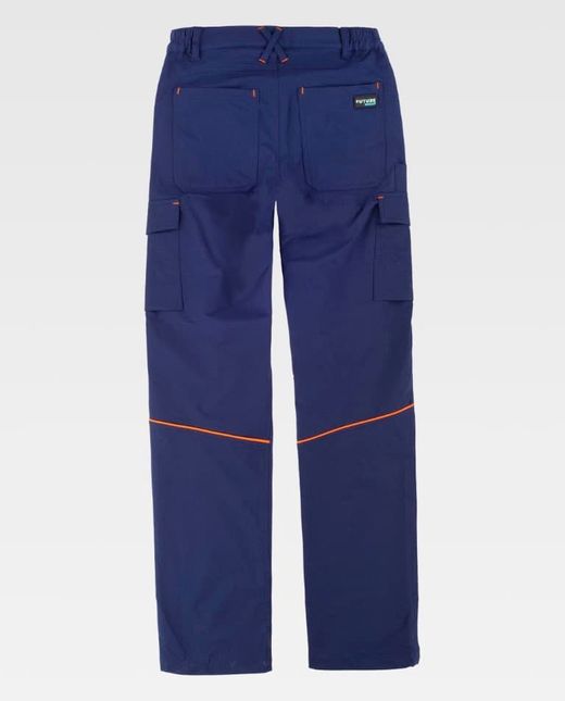 Pantalón de color Marino+Naranja Flúor | FUTURE