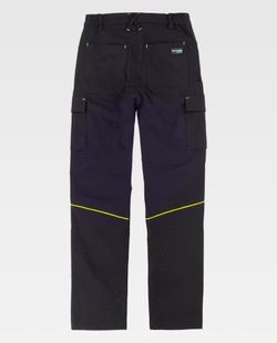Pantalón de color Negro+Amarillo fluor | FUTURE