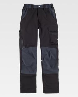 Pantalon de color Negro+Gris