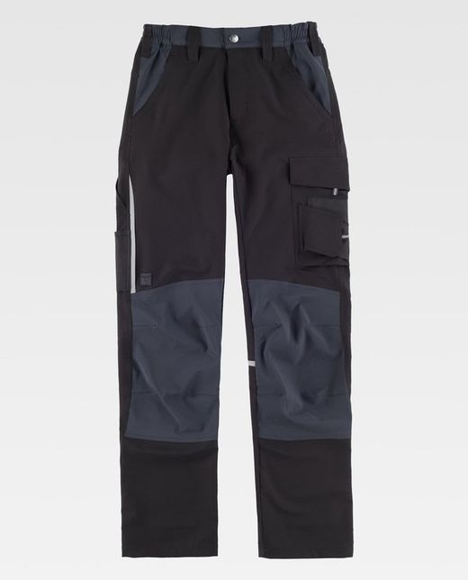 Pantalon de color Negro+Gris