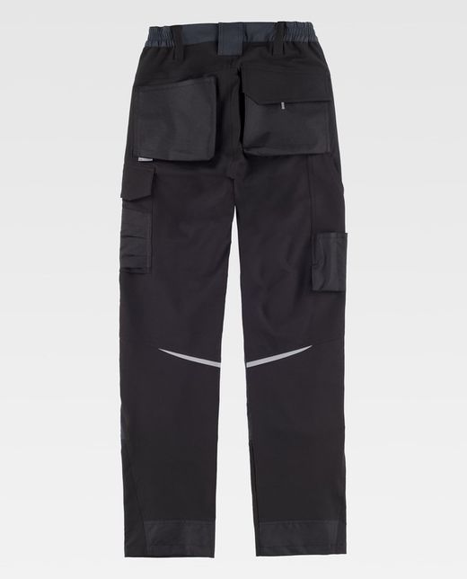 Pantalon de color Negro+Gris