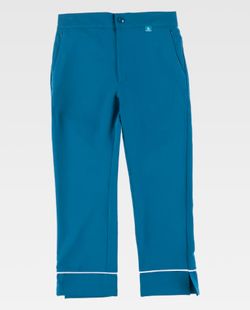 Pantalón de color Turquesa Oscuro+Blanco | SERVICIOS