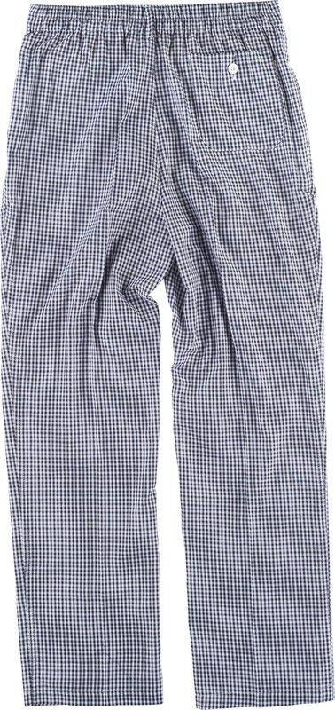 Gingham Check Hose, elastische Taille, Reißverschluss, Gesäßtasche Blue Vichi Checks