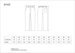Gingham Check Hose, elastische Taille, Reißverschluss, Gesäßtasche Blue Vichi Checks