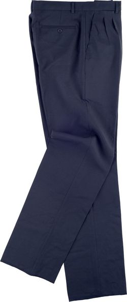 Pantalon homme, avec ceinture et pinces Marine
