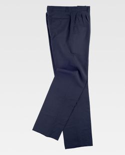 Herrenhose mit Bund und Dart Navy