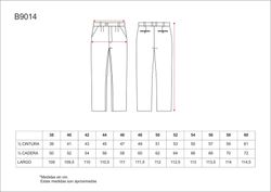 Herrenhose mit Bund und Dart Navy
