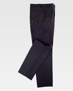 Pantalón de hombre, con cinturilla y con pinzas Negro