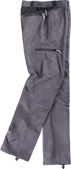 Pantalón de montaña, combinado multibolsillos Gris / Negro