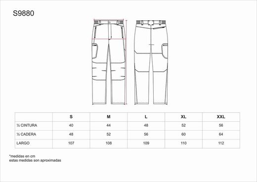 Berghose, kombiniert, Mehrfachtaschen Grau Schwarz