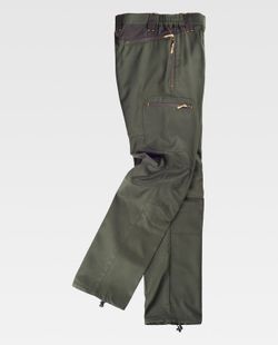 Berghose, kombiniert, Multi-Pocket Hunting Green / Brown
