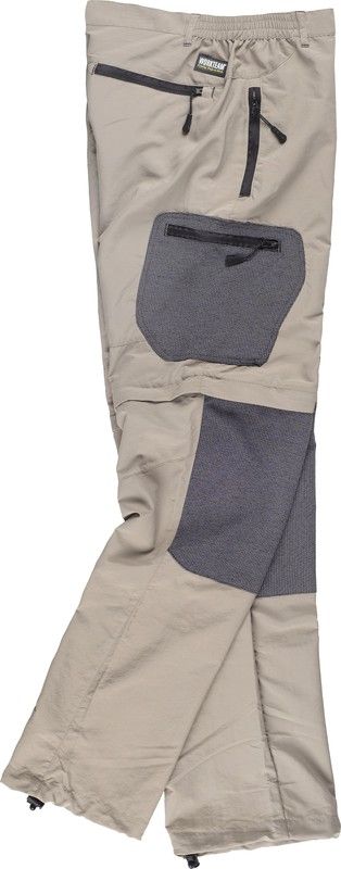 Summer mountain pants, combined with ripstop, multipockets Beige Black