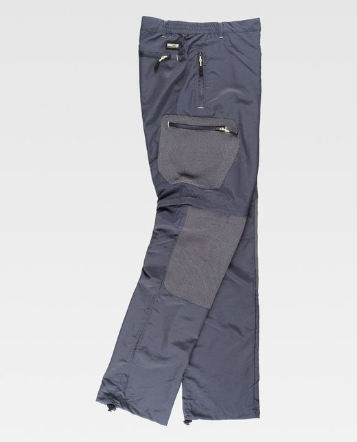 Sommer-Berghose, kombiniert mit Ripstop, Multipockets Dark Grey Black