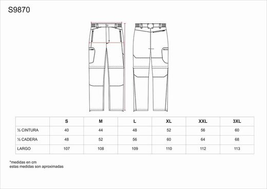 Sommer-Berghose, kombiniert mit Ripstop, Mehrfach-Taschen Schwarz Schwarz