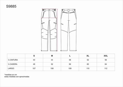 Pantalón de montaña, multibolsillos Gris