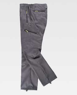 Pantalón de montaña, multibolsillos Gris