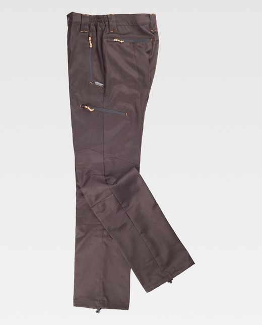 Pantalón de montaña, multibolsillos Marrón