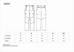 Pantalón de montaña, multibolsillos Marrón