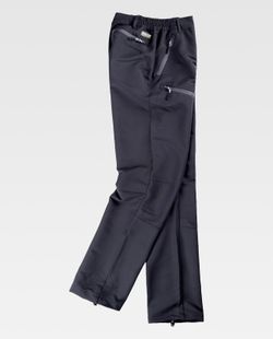 Pantalón de montaña,  multibolsillos Negro