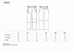 Pantalón de montaña,  multibolsillos Negro