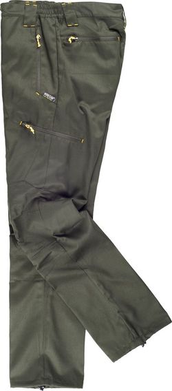 Pantalón de montaña, multibolsillos Verde Caza