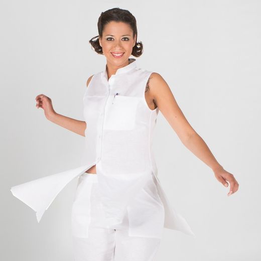 Chemisier en lin pour femme