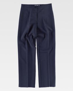 Damenhose mit Bund und Abnäher Navy