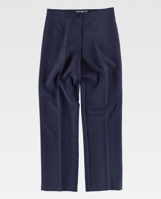 Damenhose mit Bund und Abnäher Navy