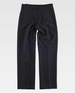 Pantalón de mujer con cinturilla y con pinzas Negro