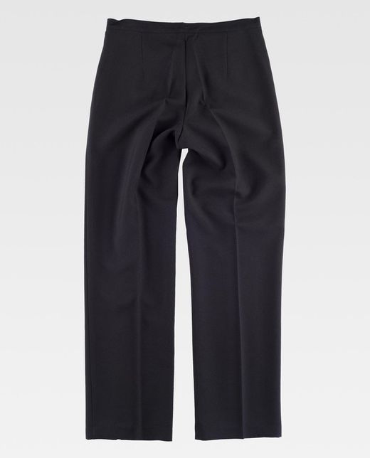 Pantalón de mujer con cinturilla y con pinzas Negro