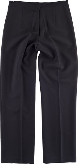 Pantalón de mujer con cinturilla y con pinzas Negro