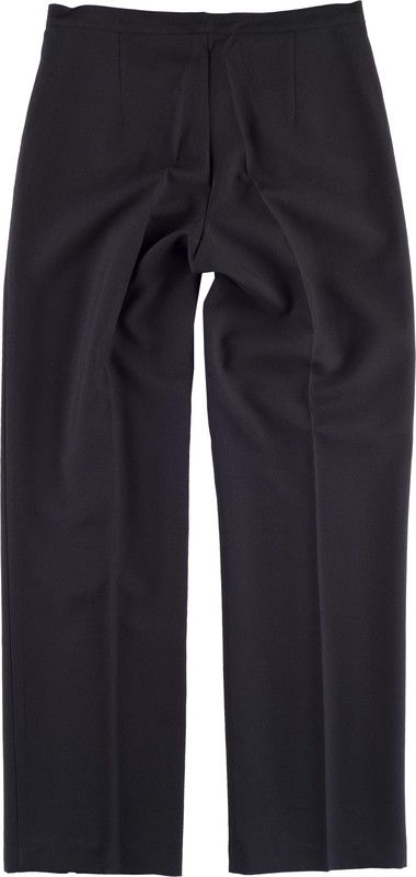 Pantalón de mujer con cinturilla y con pinzas Negro